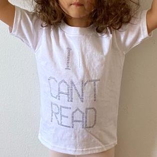 i can't read - toddler t-shirt